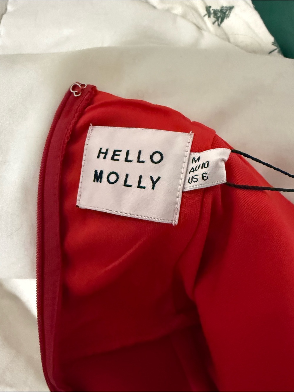 Georgia Square Neckline Midi Dress Red Hello Molly Red Midi Bodycon Dress with S - Picture 5 of 6